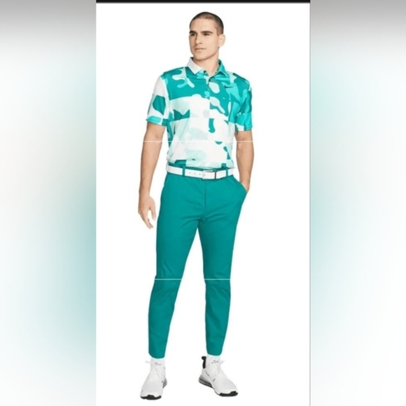 Nike Men's‎ Dri-Fit UPF40+ Chino Slim Geode Teal golf Pants size 30x32 new - Picture 1 of 9